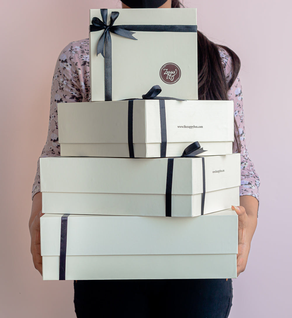 Zappy Packaging Box Curated Gift Box (Cream) The Zappy Box