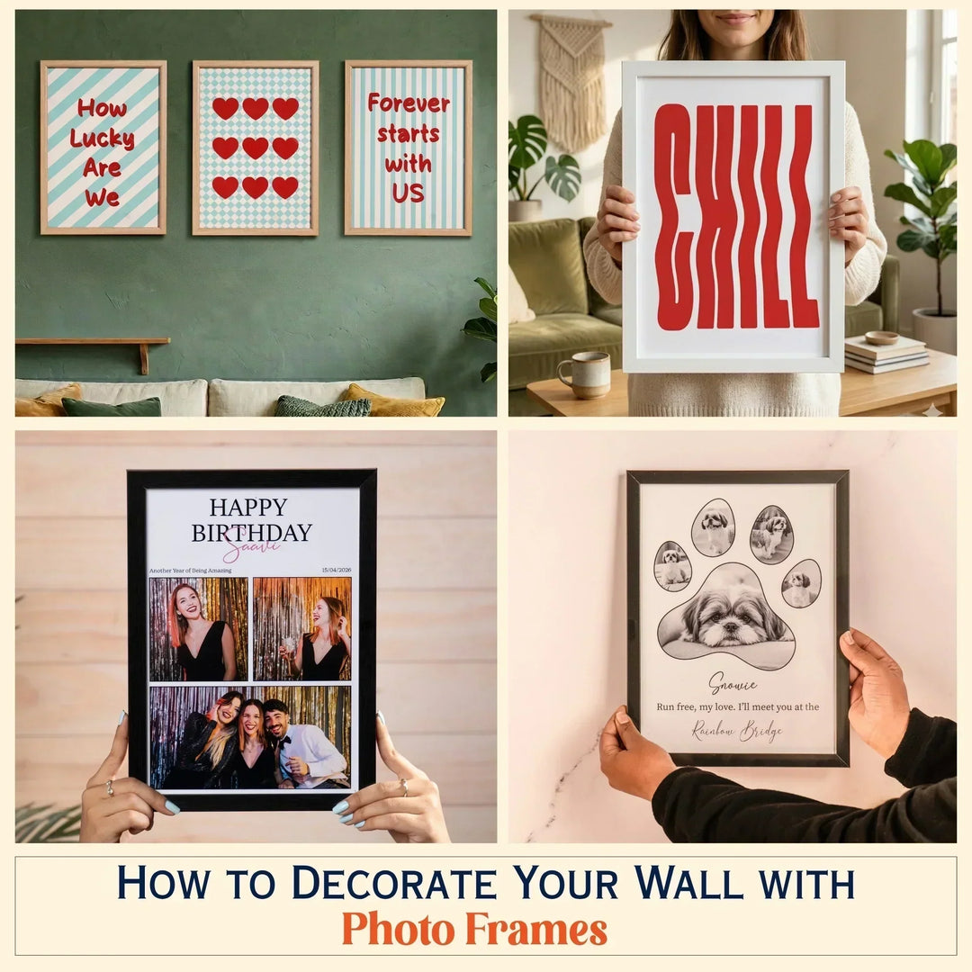 How to Decorate Your Wall with Photo Frames (Layout Ideas)