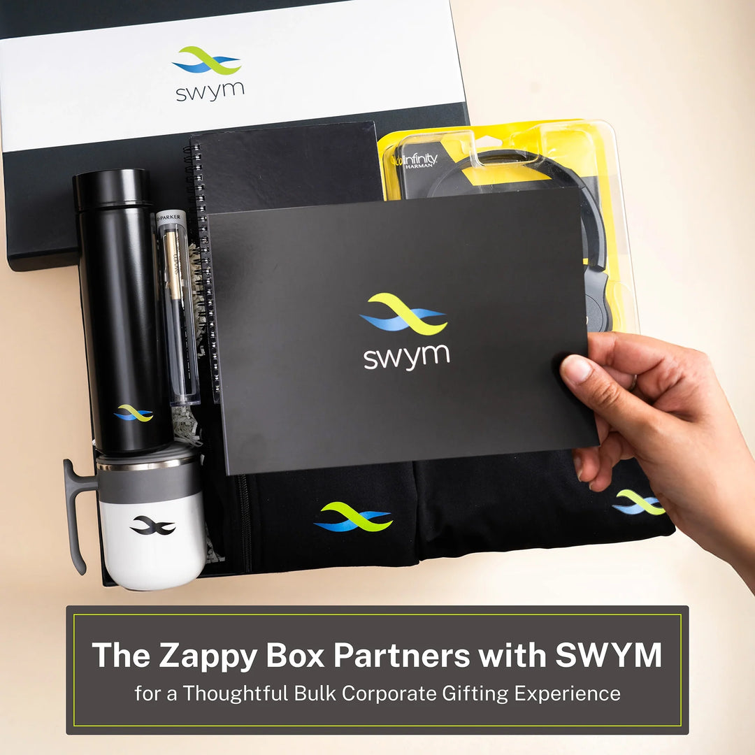 The Zappy Box Partners with SWYM for a Thoughtful Bulk Corporate Gifting Experience