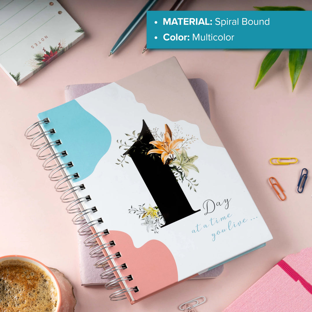 A5 1 Day At A Time Spiral Planner