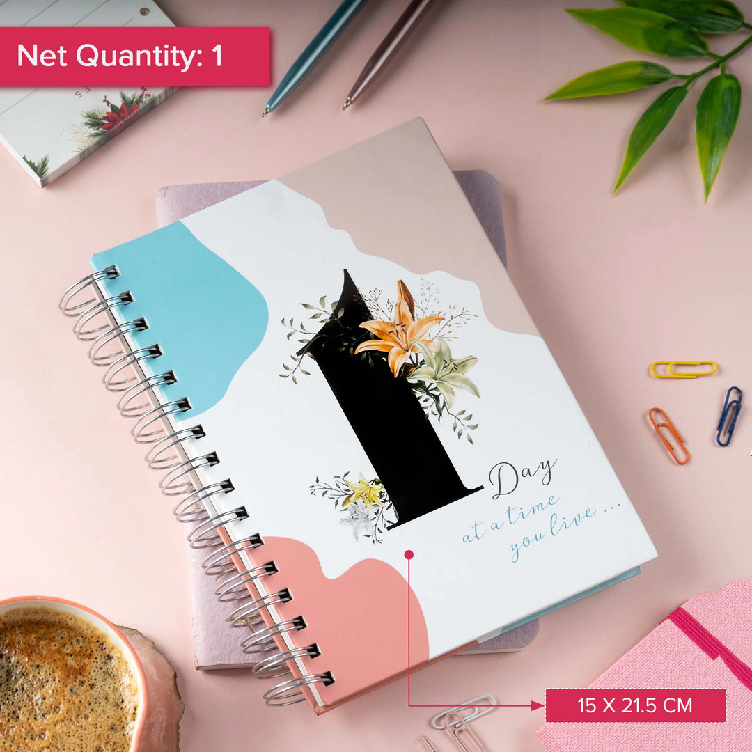 A5 1 Day At A Time Spiral Planner