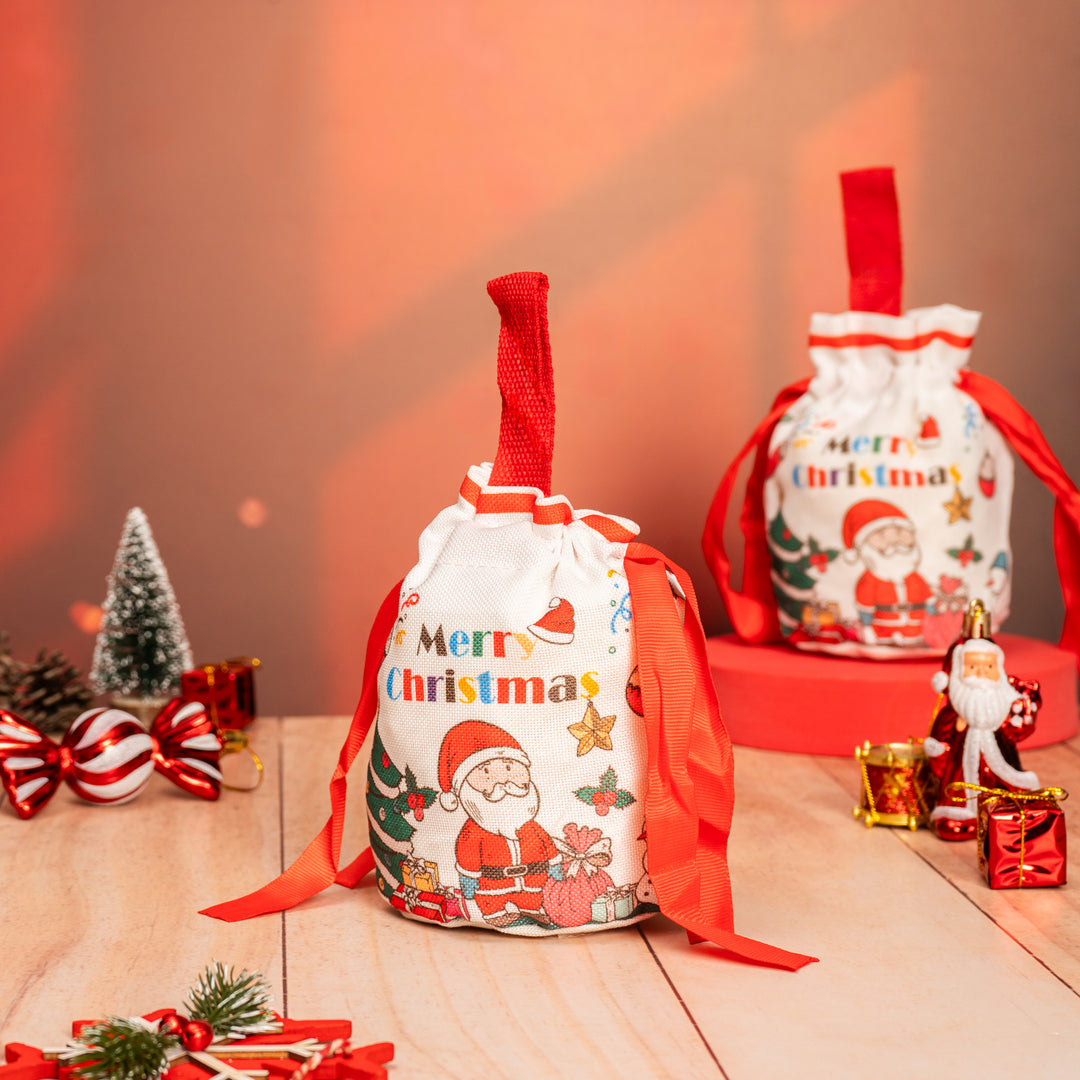 Red Drawstring Gift Bag