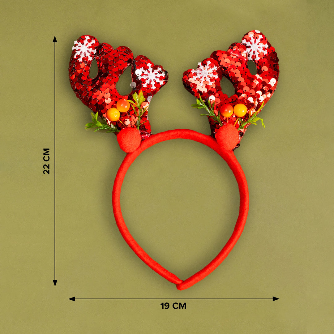 Sequin Reindeer Headband