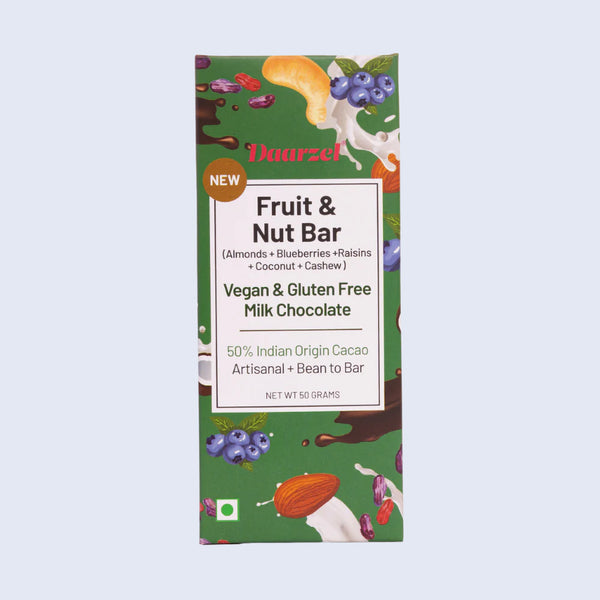 50% Indian Origin Fruit & Nut Bar Chocolate