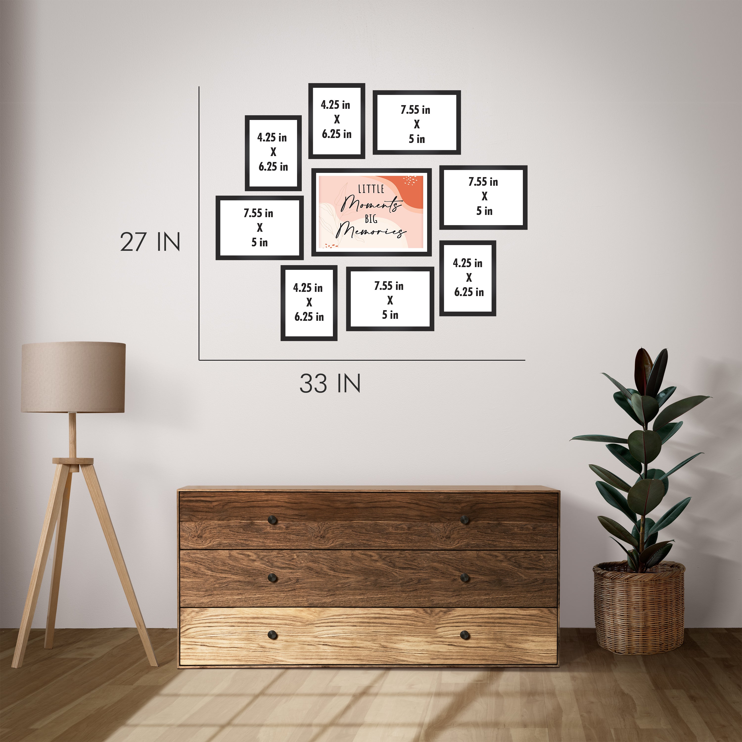 Little Moments Big Memories Set Of 9 Frames The Zappy Box