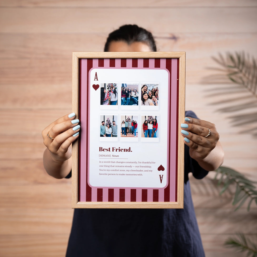 BFF Memory Frame | A4 Light Brown