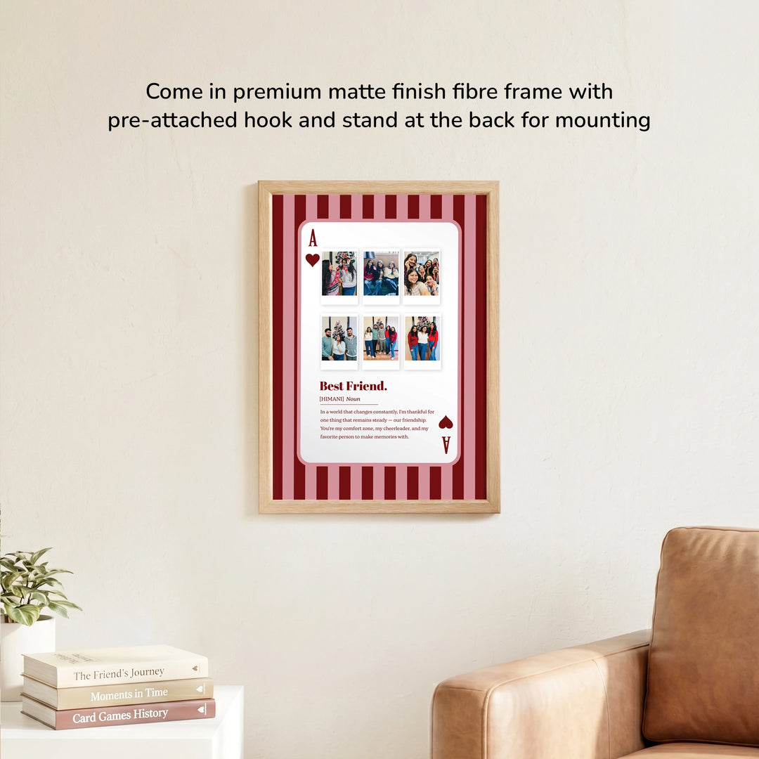 BFF Memory Frame | A4 Light Brown