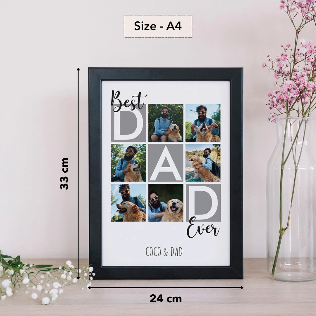 Best Dad Photo Collage Frame