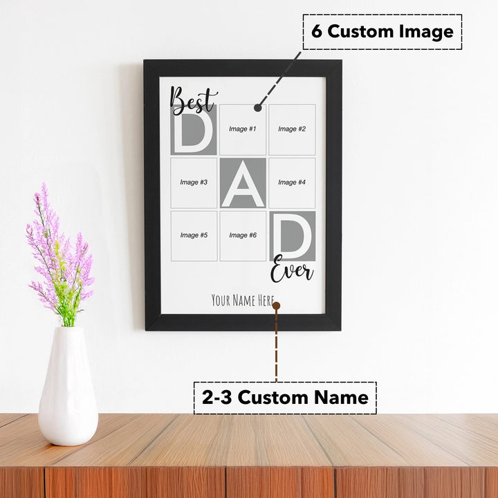 Best Dad Photo Collage Frame