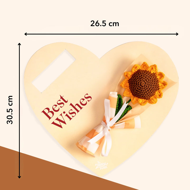Best Wishes Crochet Sunflower