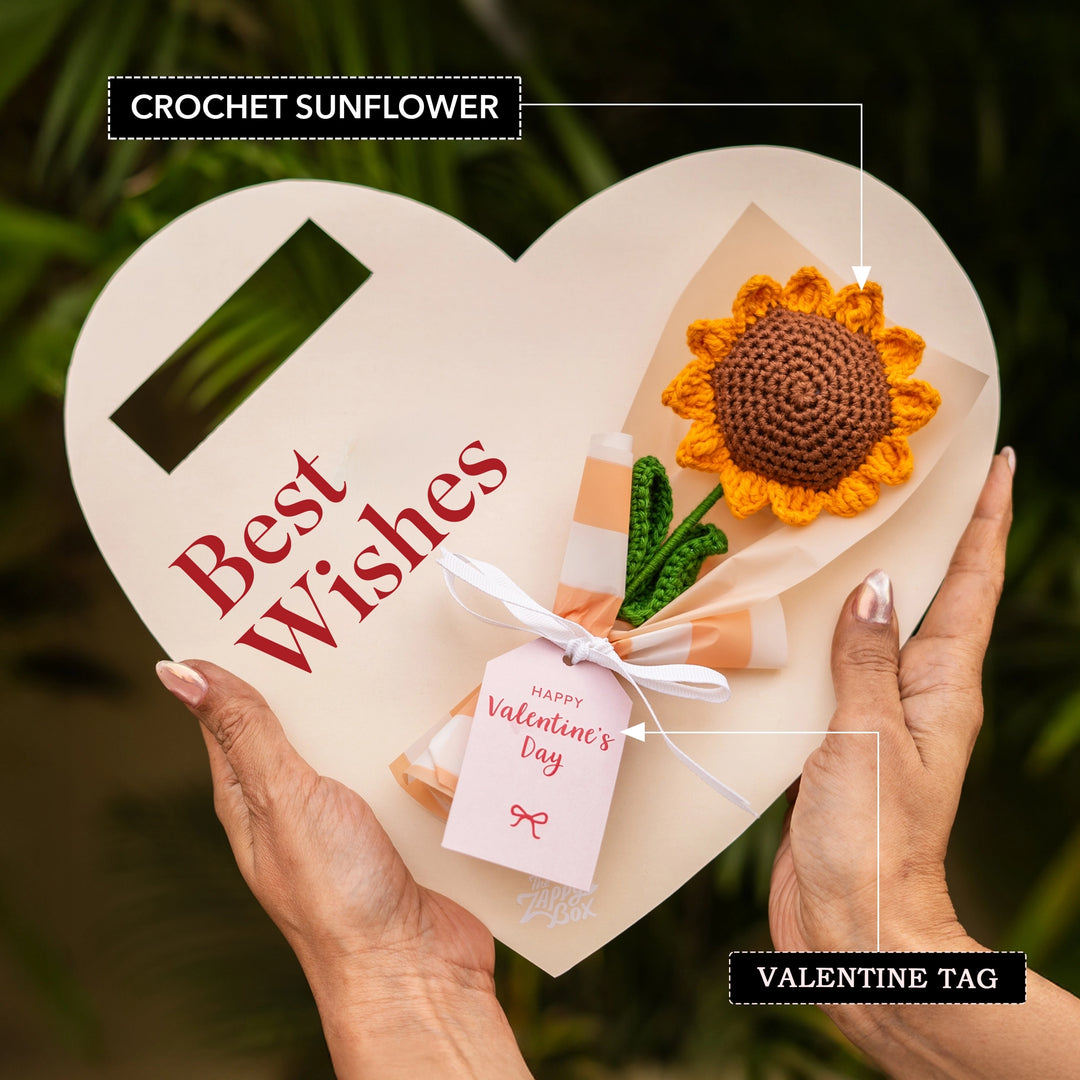 Best Wishes Crochet Sunflower