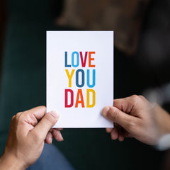 Love You Dad Personalized Hand-Written Card