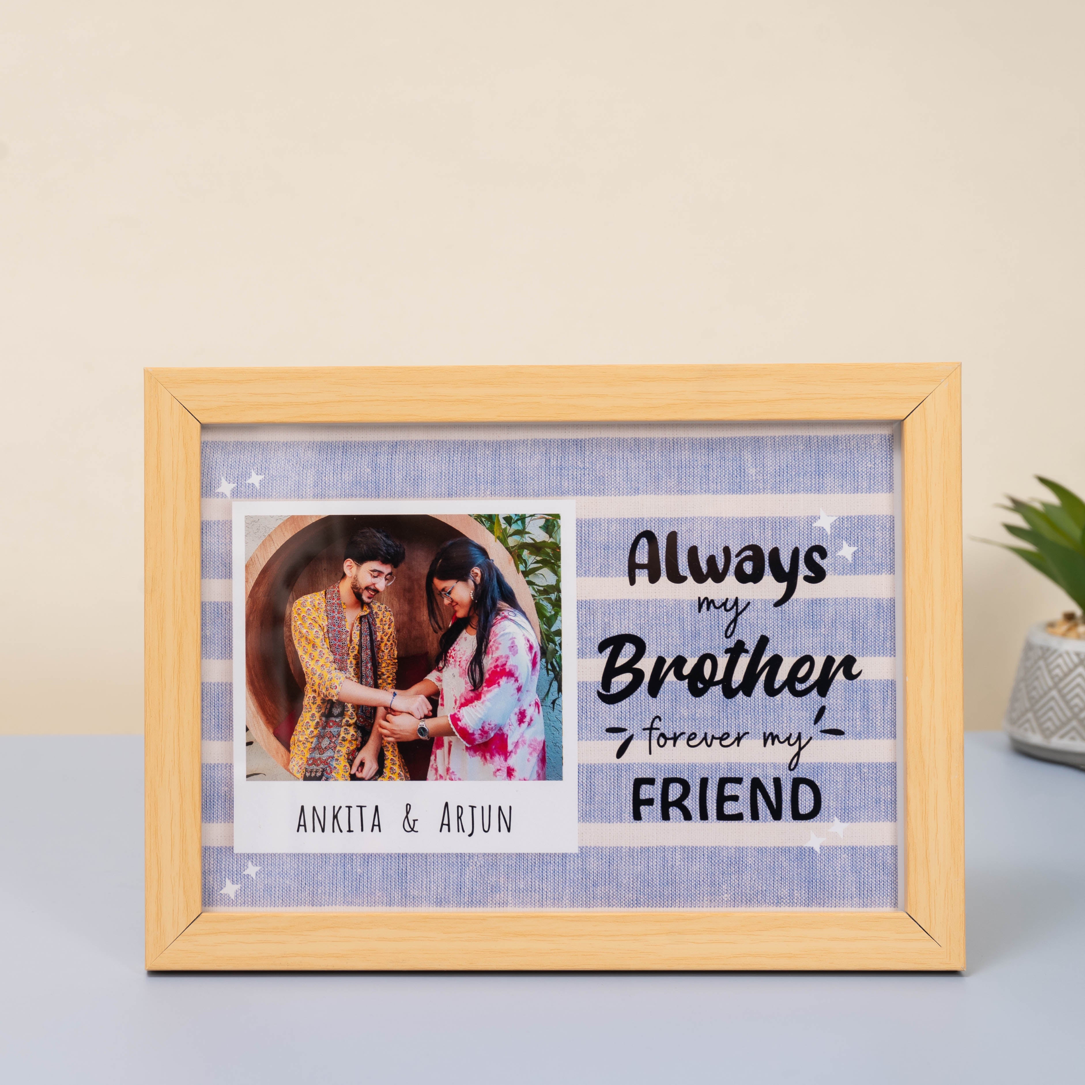 Brother Frame Brother Personalized Quote Frame – The Zappy Box