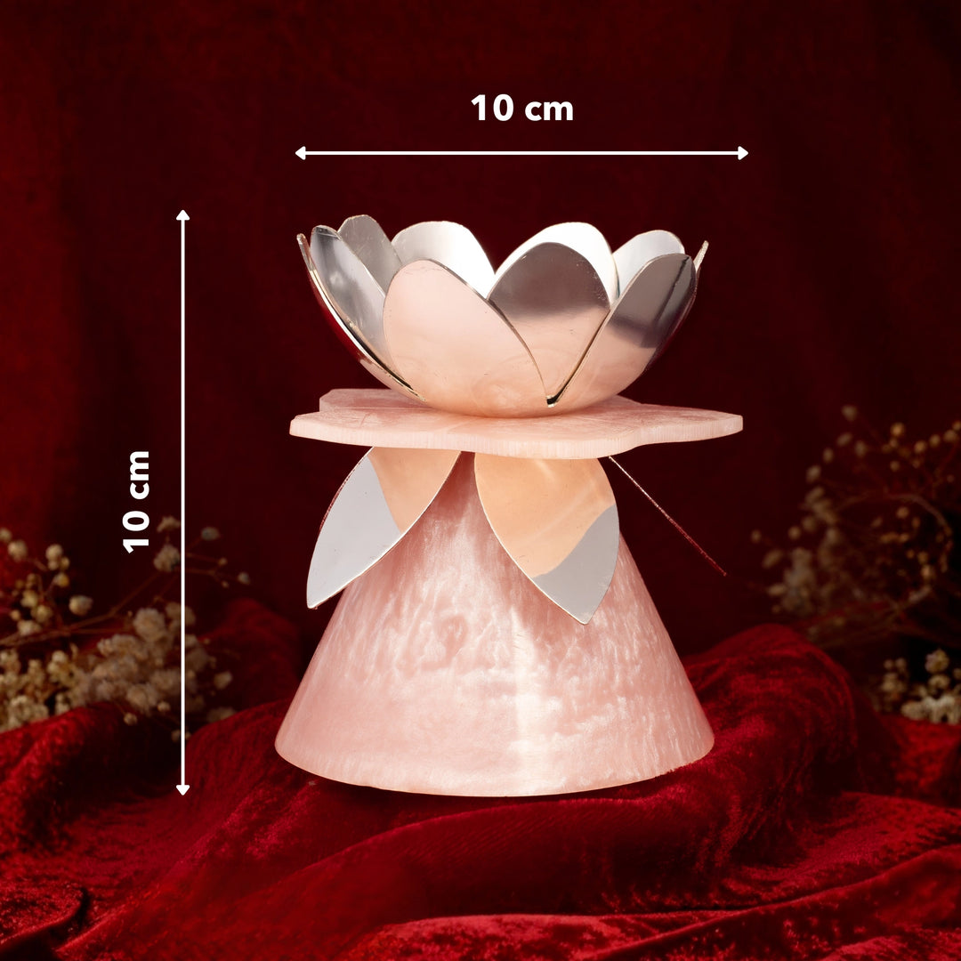 Budding Flower Resin Diya