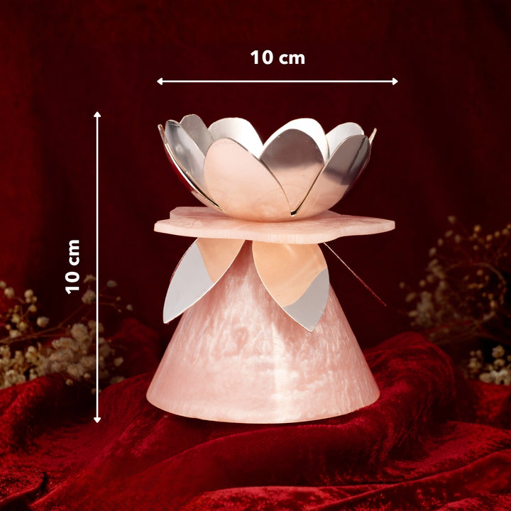 Budding Flower Resin Diya