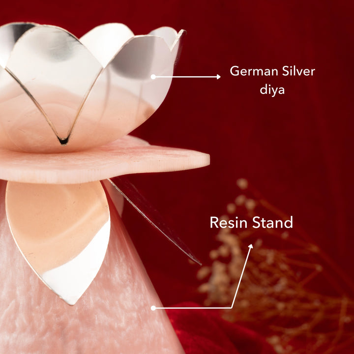 Budding Flower Resin Diya