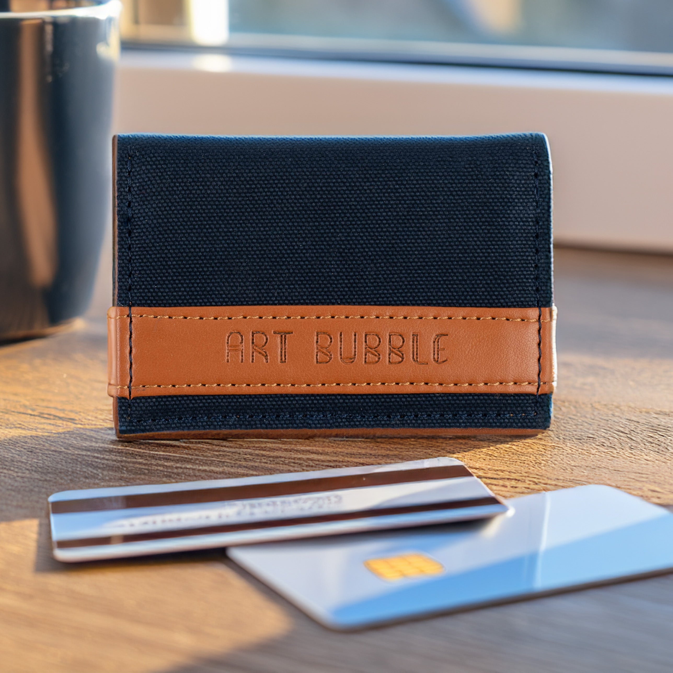 Card Wallet - Compact, Durable Synthetic Leather | The Zappy Box
