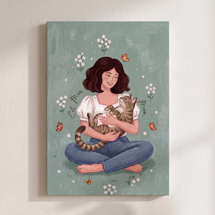 The Cat Mum | Canvas Frame