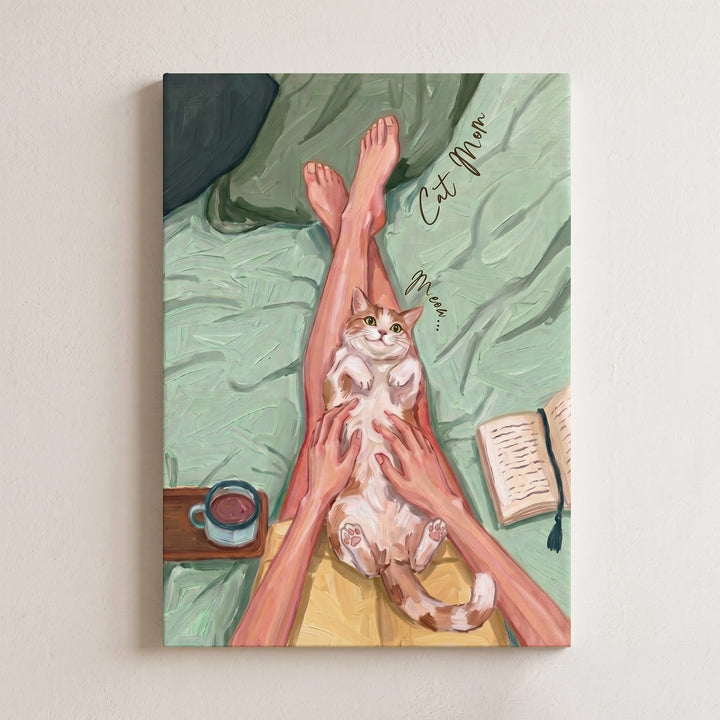 Meow Mornings | Canvas Frame