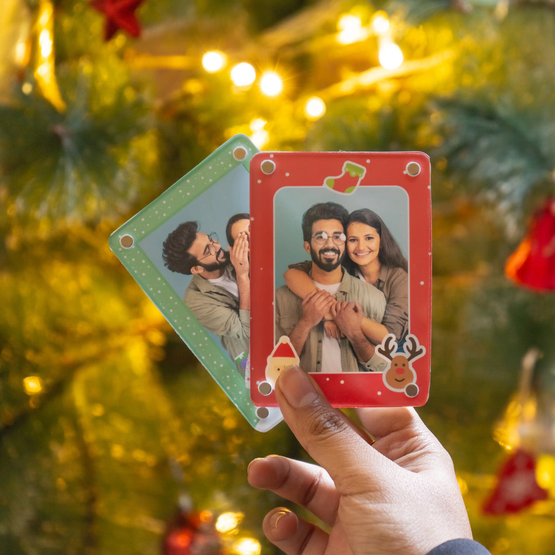 Christmas Polaroid Magnet Frames | Set of 2
