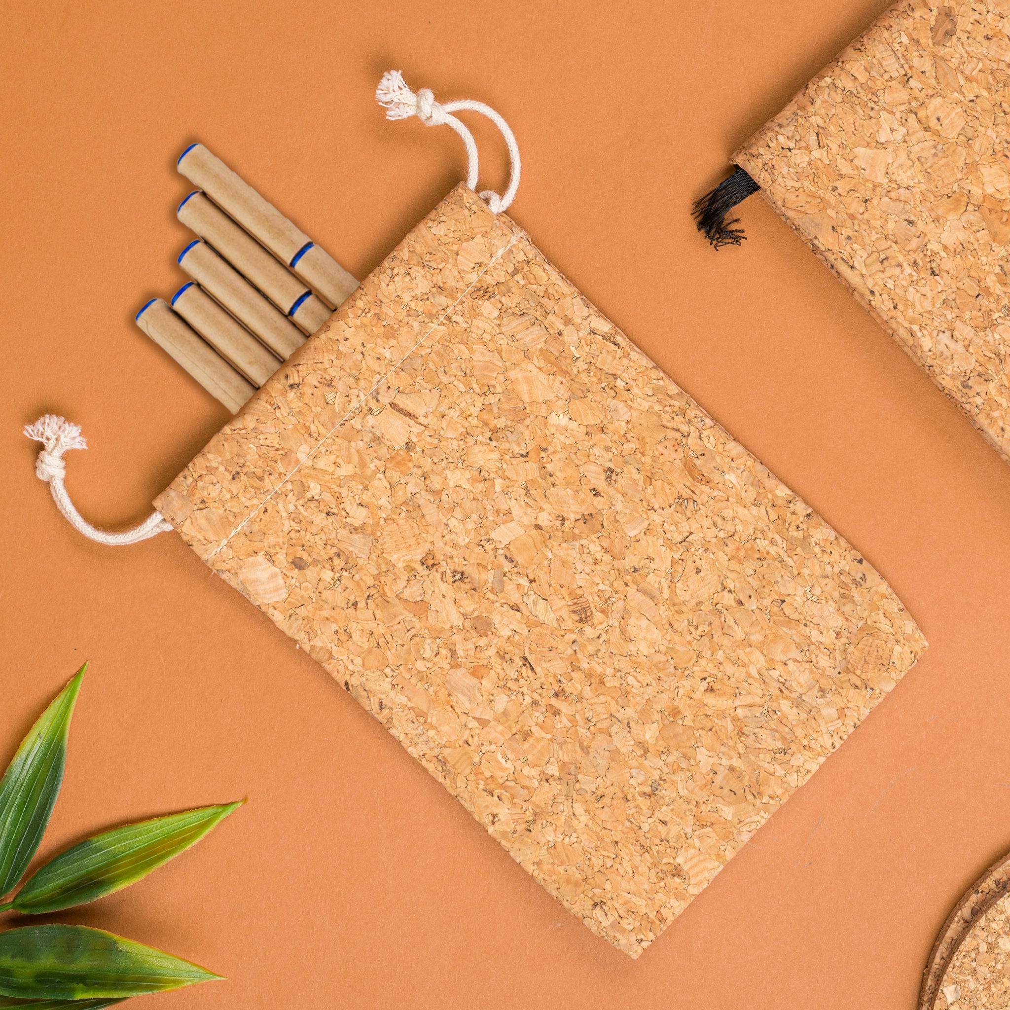 Cork Pouch with Plantable Pens