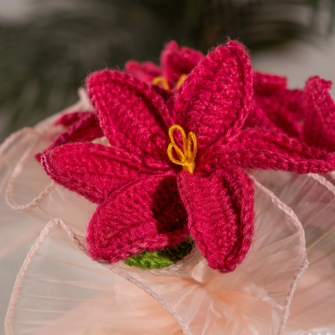 Crochet Lily Bouquet | Handmade Everlasting Flowers