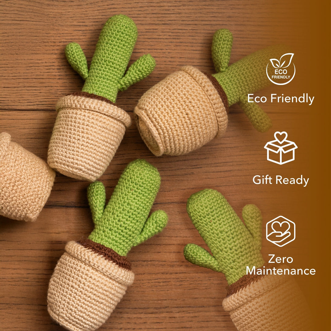 Crochet Cactus Pot