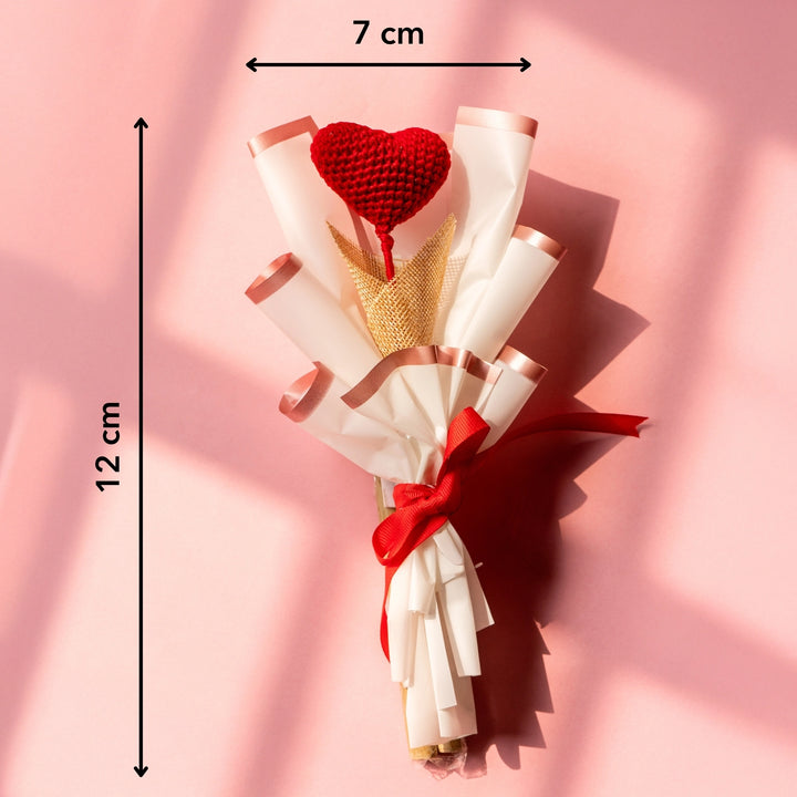 Crochet Heart Bouquet