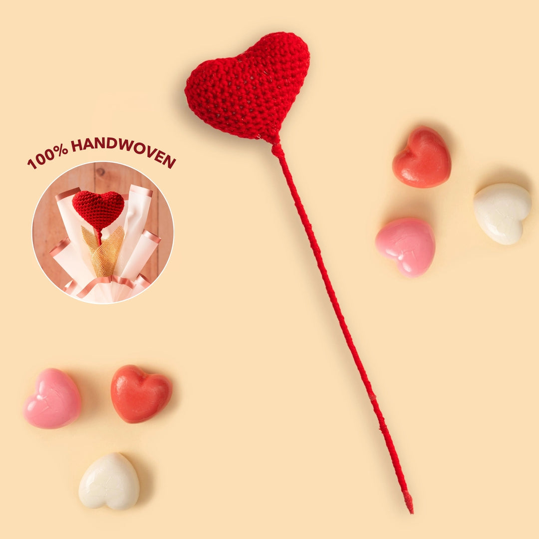 Crochet Heart Bouquet