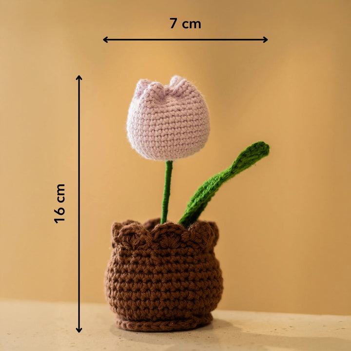 Crochet Tulip Pot