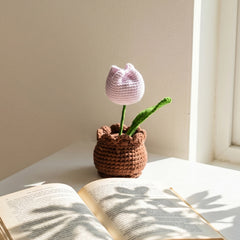 Crochet Tulip Pot