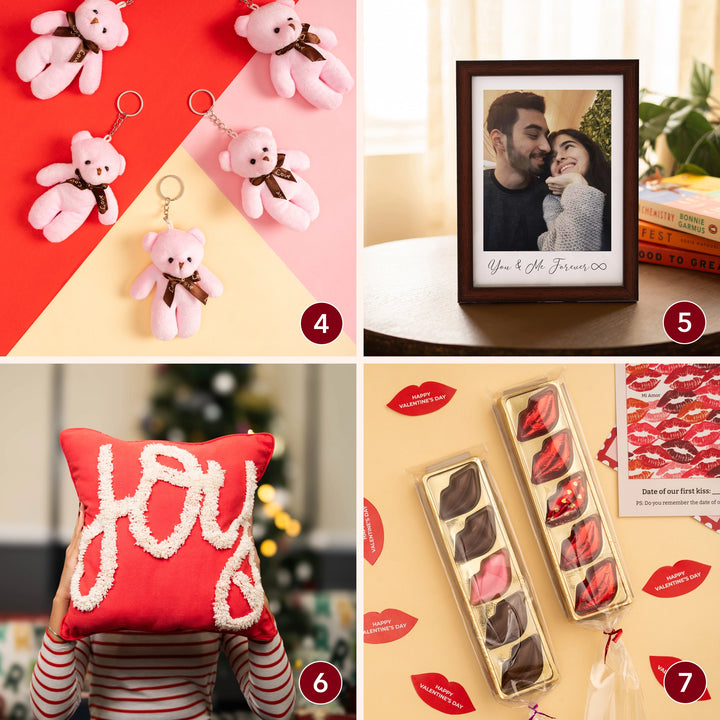 7 Days Valentine Week Gift Set - Cupid’s Gift Box for Couples