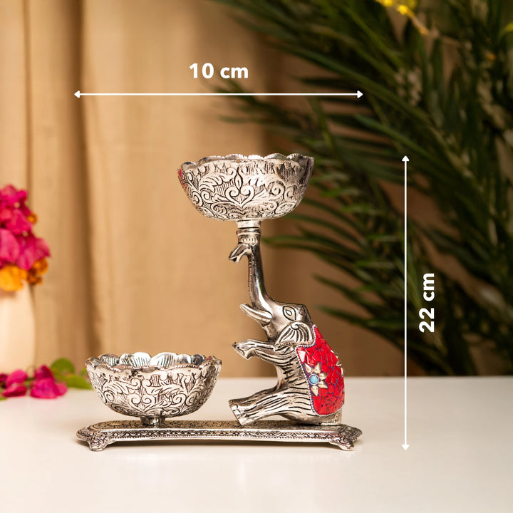 Decorated Elephant Bowl Set