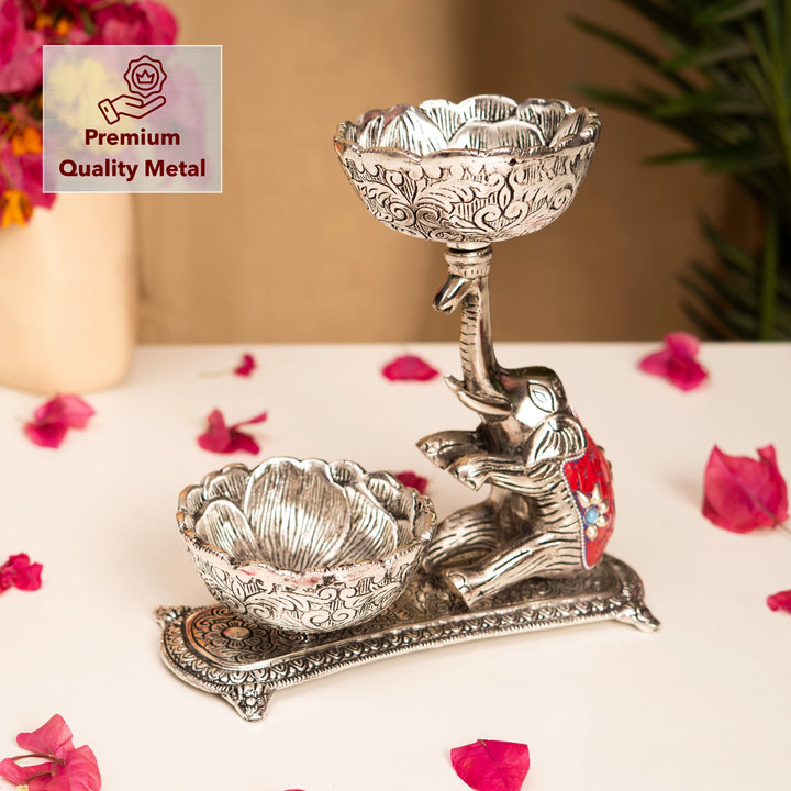 Decorated Elephant Bowl Set