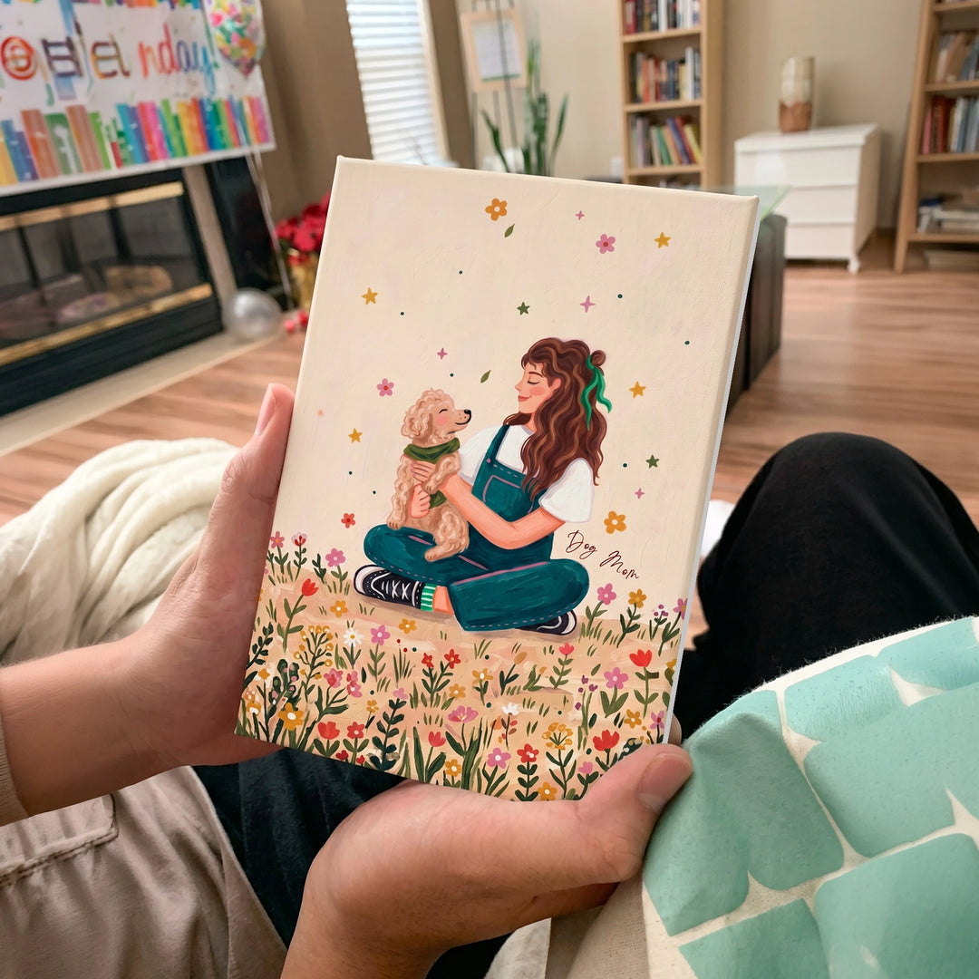 Dog Mom Blooms | Canvas Frame