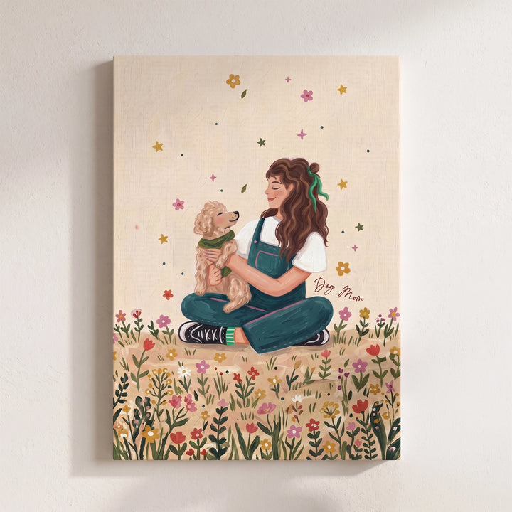 Dog Mom Blooms | Canvas Frame