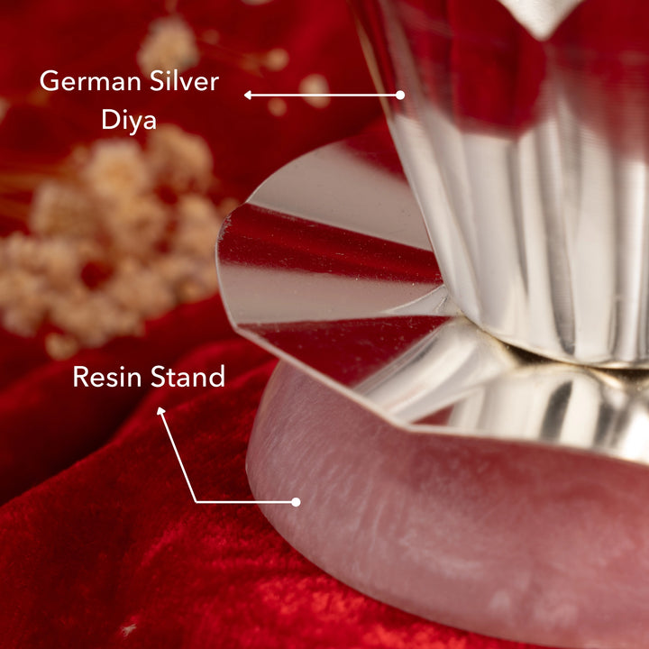 Flower Bud Resin Diya
