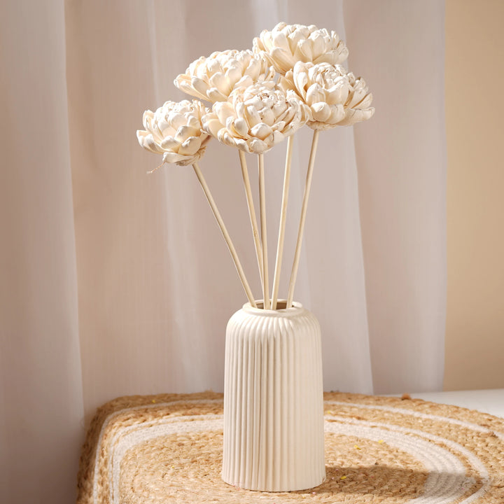 Forever Bloom Rosette Stem - White | Sola Wood Flower