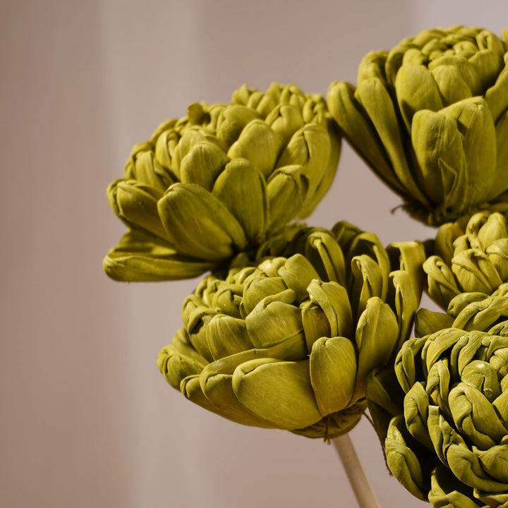 Forever Bloom Rosette Stem - Olive | Sola Wood Flower