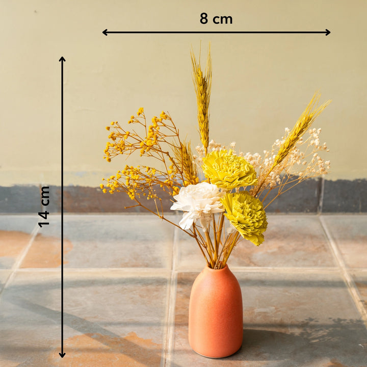 Forever Flora Ceramic Vase with Flowers