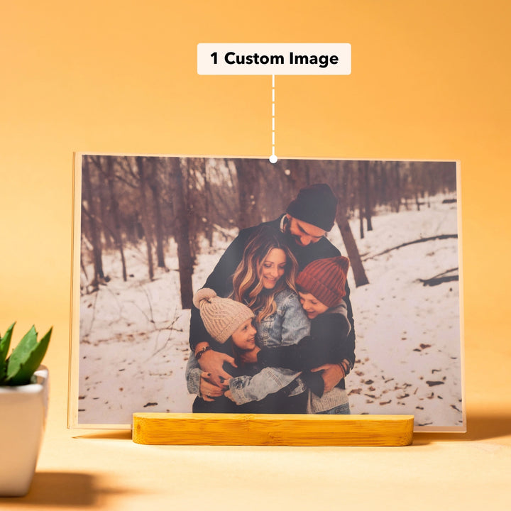 Photo Frame With Wooden Stand