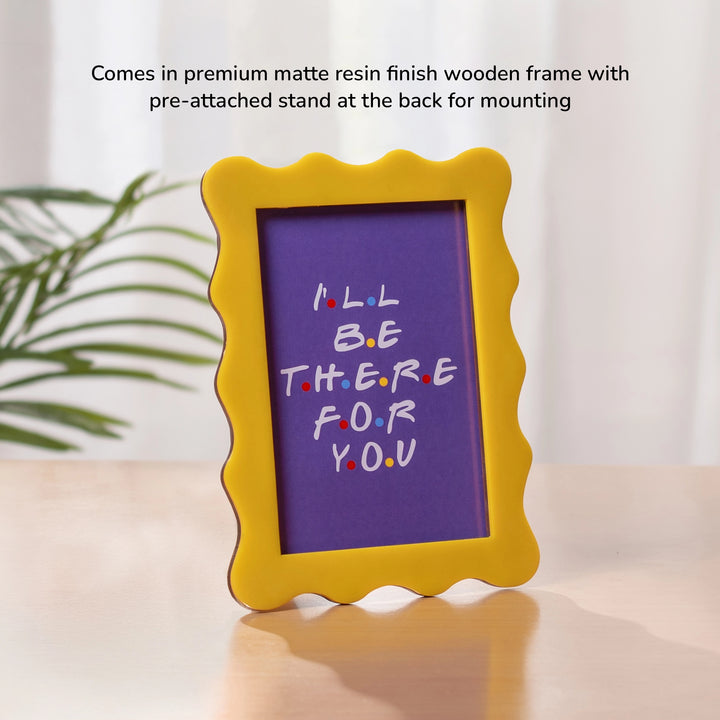 Premium matte wooden frame with resin finish 