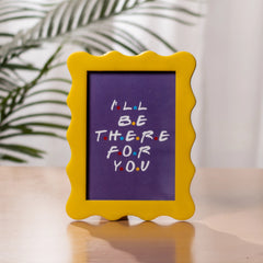 Friends Quote | A5 Yellow Frame