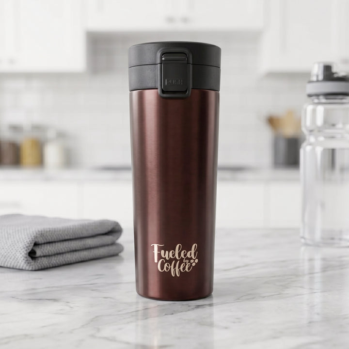 Fueled By Coffee Travel Tumbler