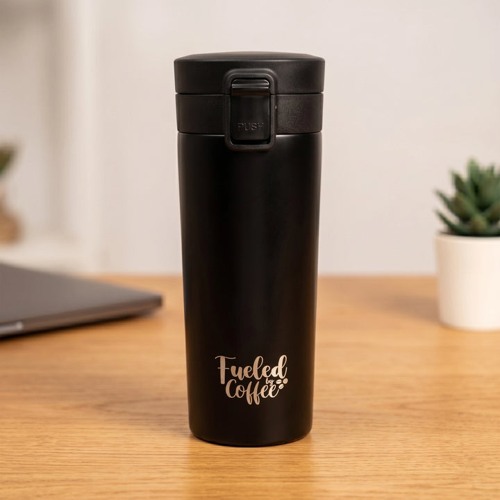 Fueled By Coffee Travel Tumbler