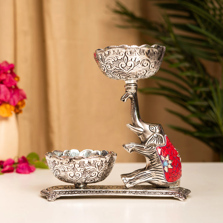 Decorated Elephant Bowl Set