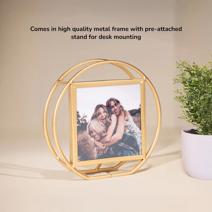 Golden Photo | Personalized Metal Photo Frame