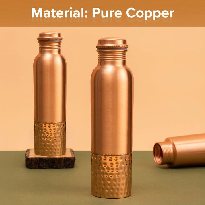 Half-Hammered Copper Bottle