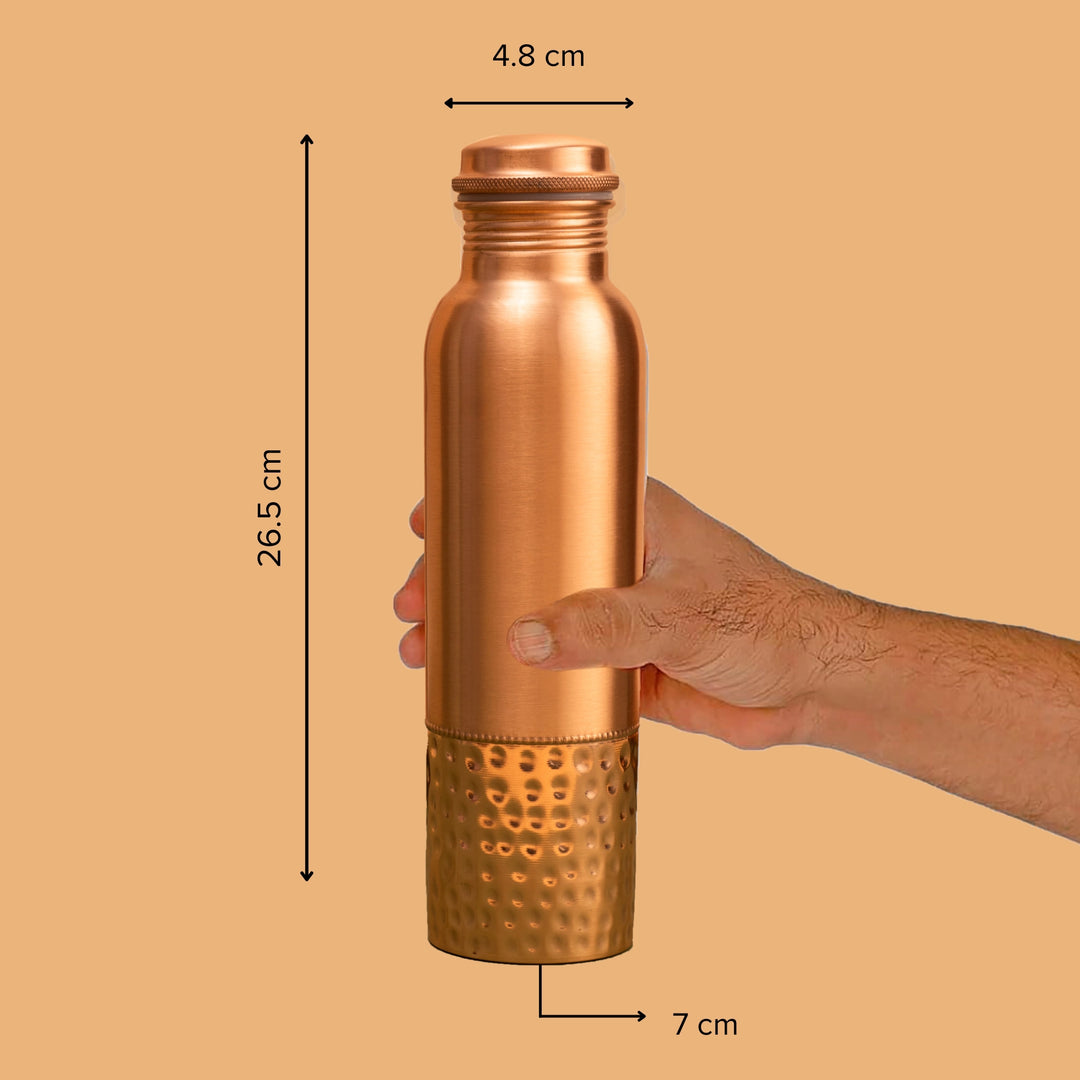Half-Hammered Copper Bottle
