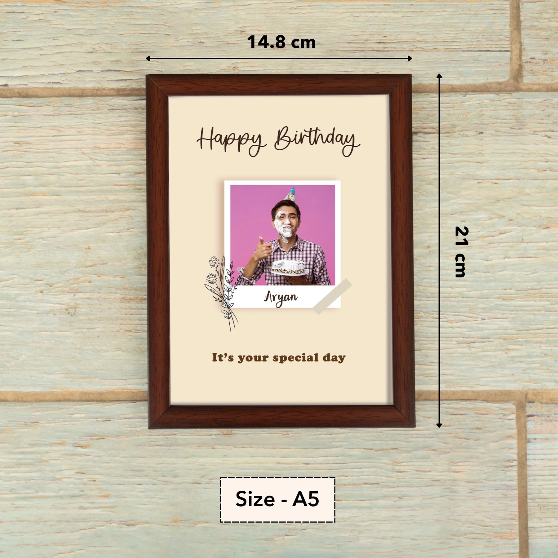 thumbnail image 2 of Happy Birthday To The Man I Love – A5 Greeting Card For Husband – Pickture-This – UK 2 of 2